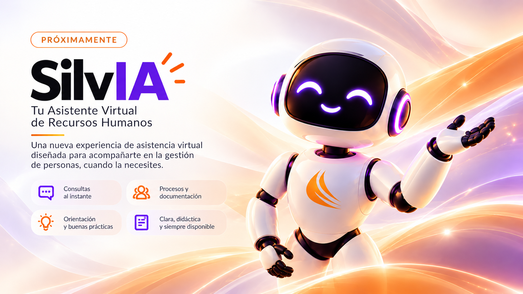 SilvIA, asistente virtual de Recursos Humanos: próximamente, orientación y acompañamiento en la gestión de personas.